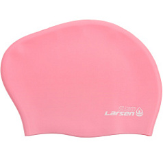 Шапочка плавательная для длинных волос Larsen LC-SC835 розовая