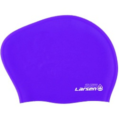 Шапочка плавательная для длинных волос Larsen LC-SC804 фиолетовая