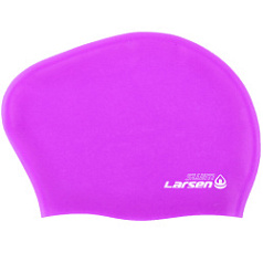 Шапочка плавательная для длинных волос Larsen LC-SC804 фиолетовая