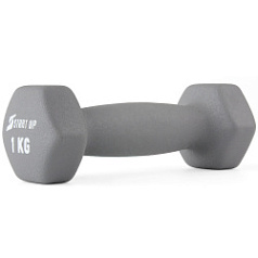Гантель неопреновая Start Up HD1201 1 кг серая