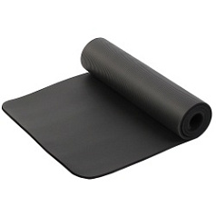 Коврик для фитнеса и йоги Larsen NBR Black 183 х 61 х 1 см